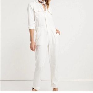 NWT White Lucky Brand Boiler Suit Jumpsuit